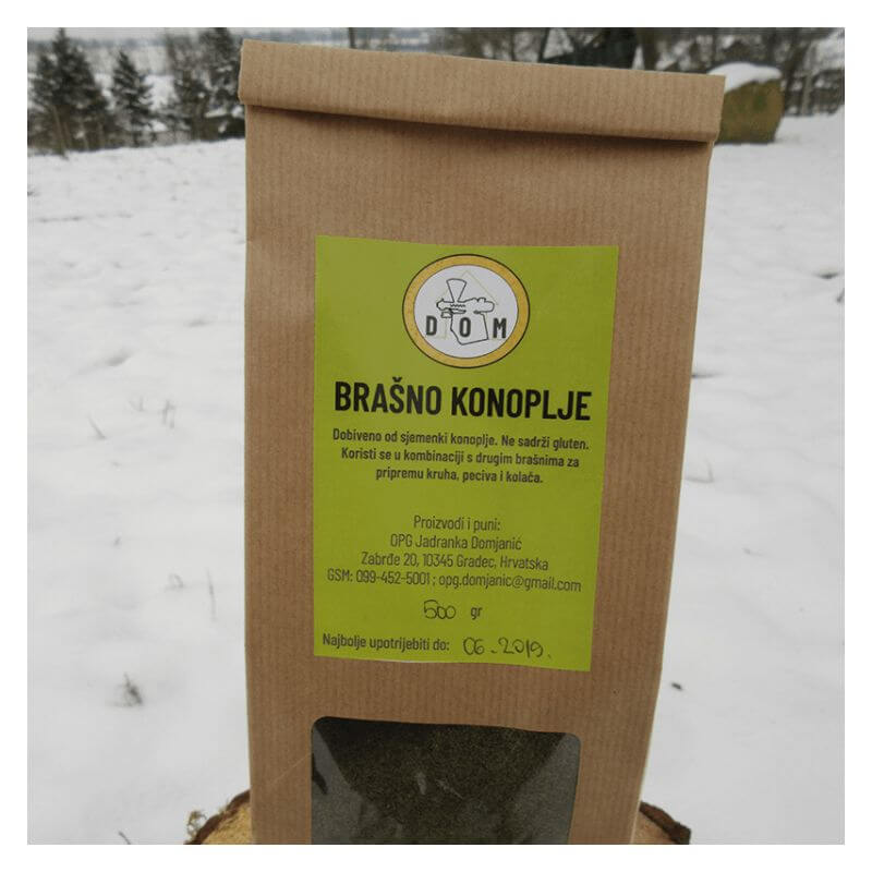 Brašno konoplje 500g Cijena