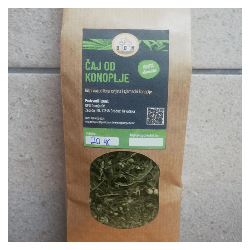 Čaj od cvijeta, lista i sjemenki industrijske konoplje 30g Cijena Akcija