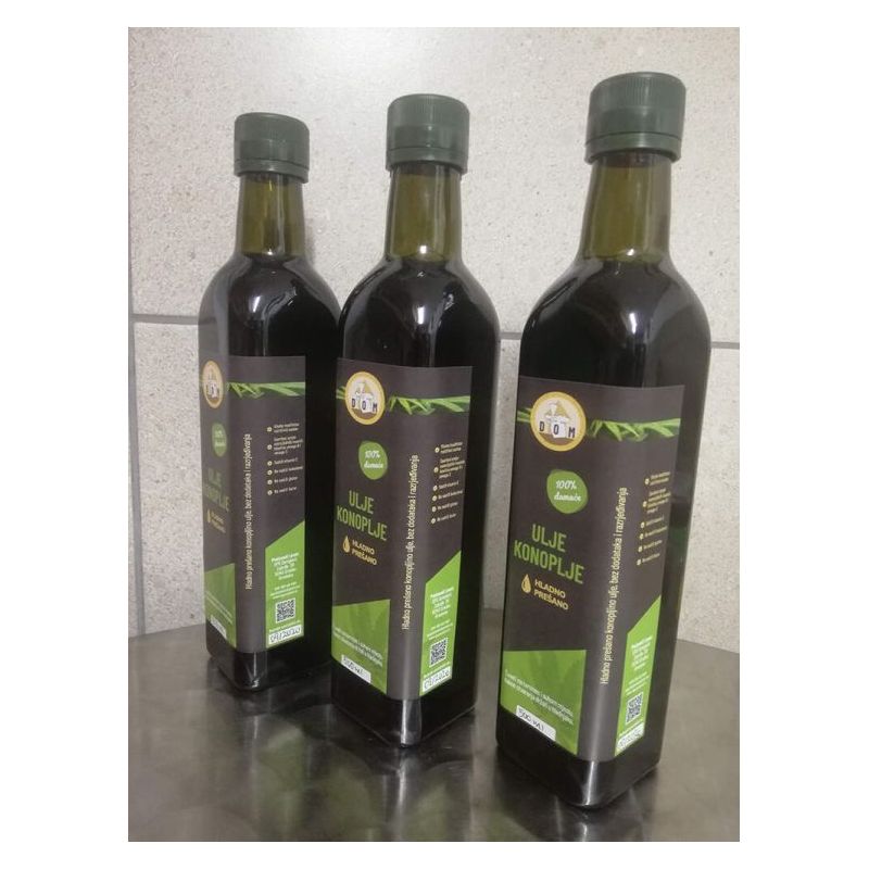 Hladno prešano ulje industrijske konoplje 500ml Cijena Akcija