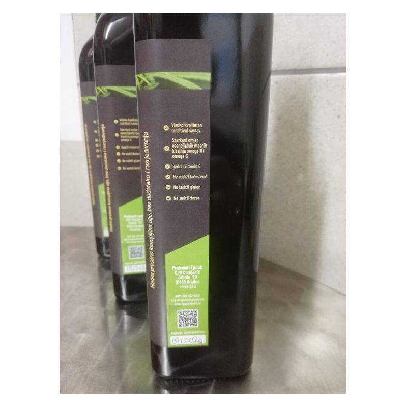 Hladno prešano ulje industrijske konoplje 500ml Cijena Akcija