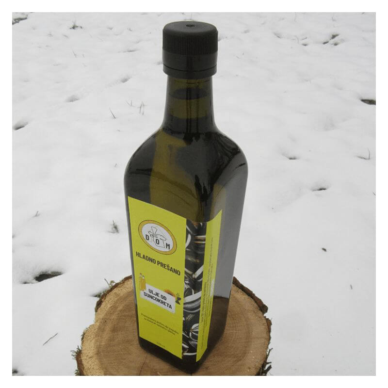 Hladno prešano ulje suncokreta 1000ml Cijena