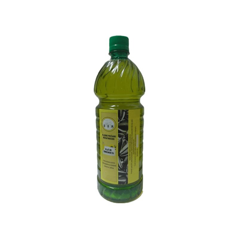Hladno prešano ulje suncokreta 1000ml, plastično pakiranje Cijena