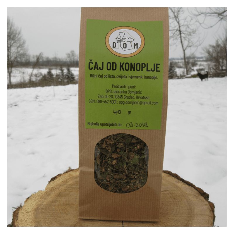 Industrial hemp flower, leaf and seed tea 40g Price Discount